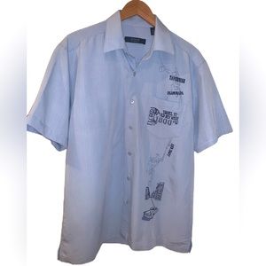 AXIS-LA Key West Themed Button Down Size Large
